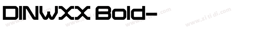 DINWXX Bold字体转换